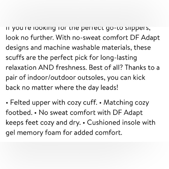 Mens DEARFOAMS Slippers Size Small 7-8 Cozy Comfort Memory Foam Gray New - Picture 11 of 11